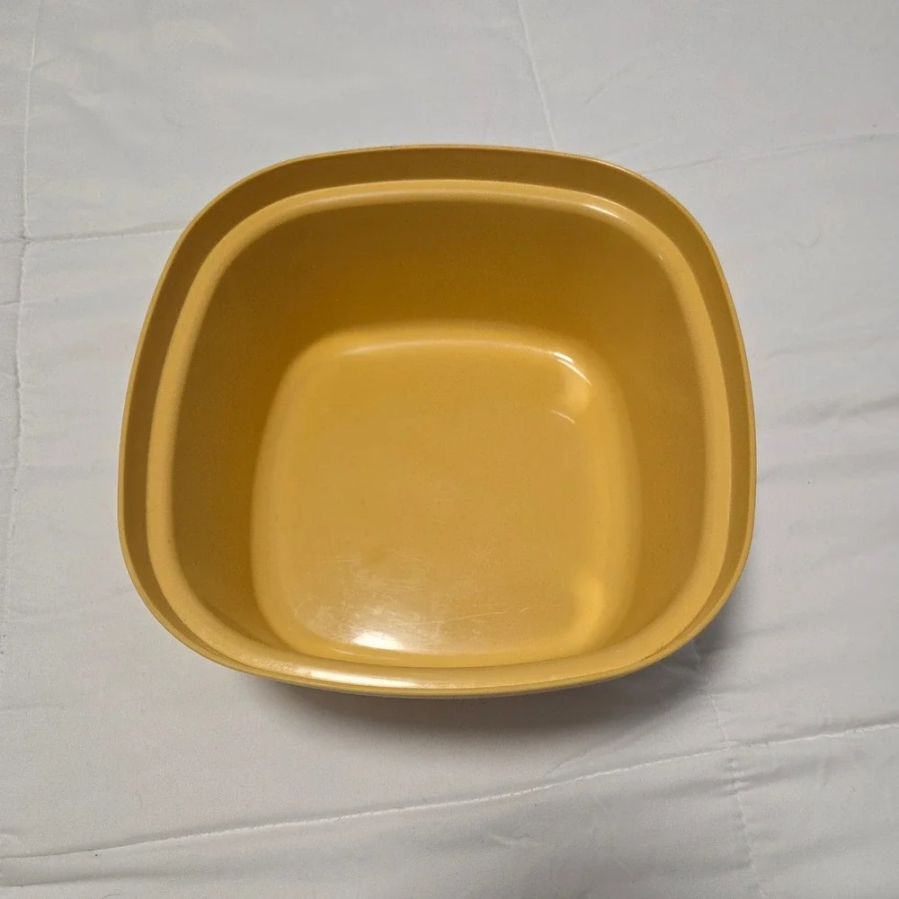 Vintage Tupperware Multi-Server Steamer 888 Harvest Gold 3 Piece Set 1970s Retro